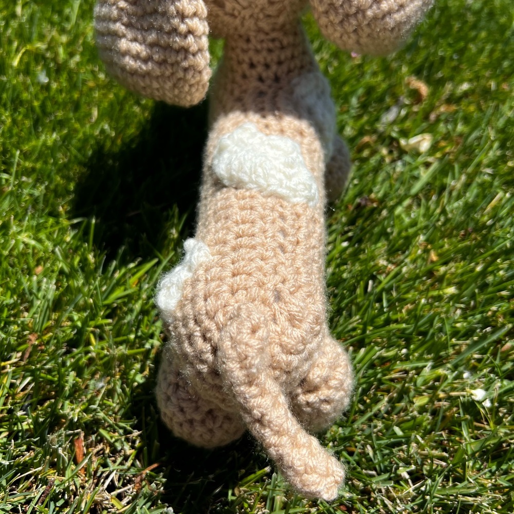 Hand Crocheted Mr. Weenie the Dachshund Stuffed Animal Plushie! - Picture 9 of 14